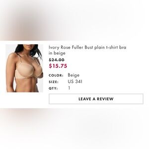 Ivory Rose Fuller Bust Bra